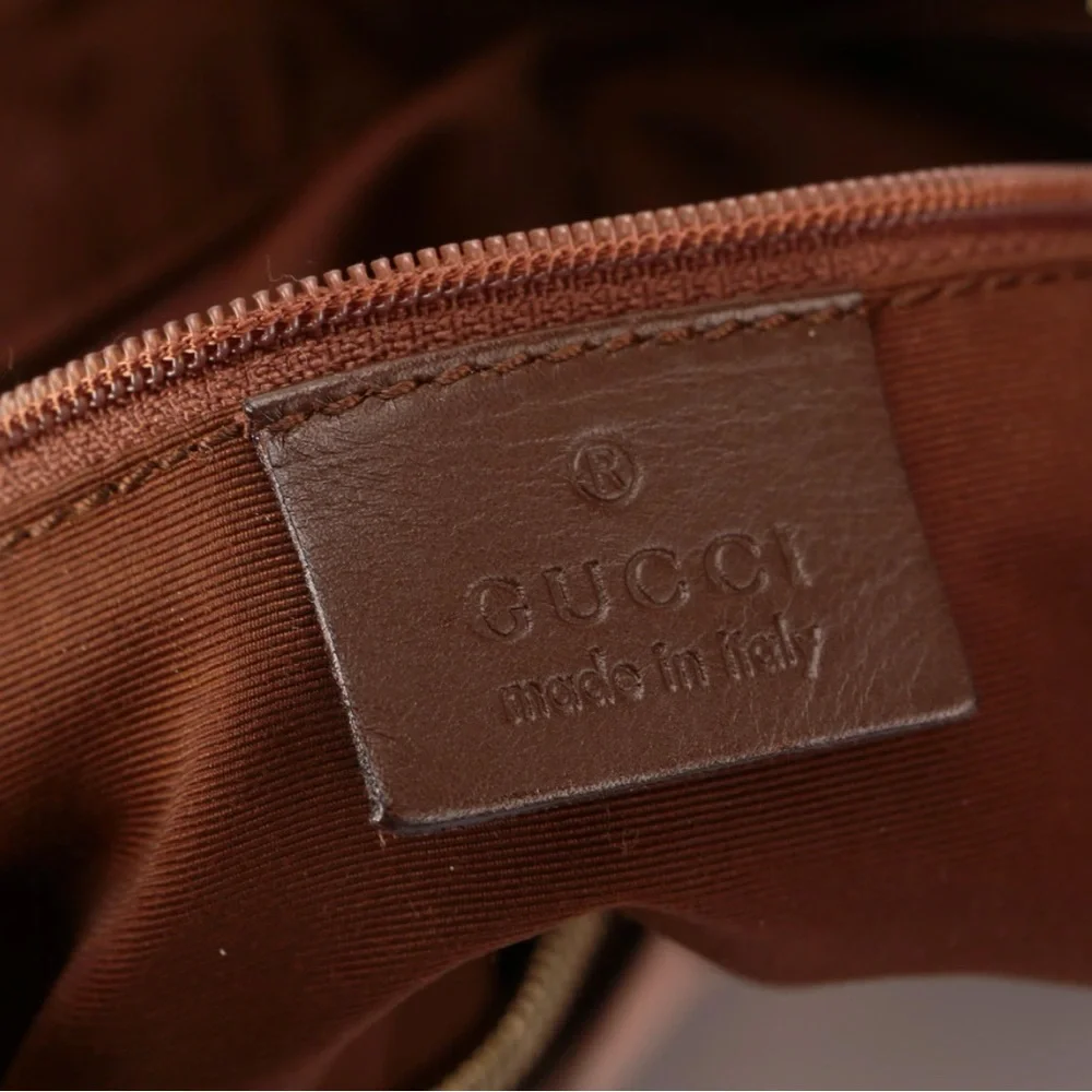 Gucci Brown Canvas Hobo Bag - Picture 4 of 8